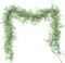 2Pcs 5.6Ft Artificial Greenery Garland (White, Hanging Garland)